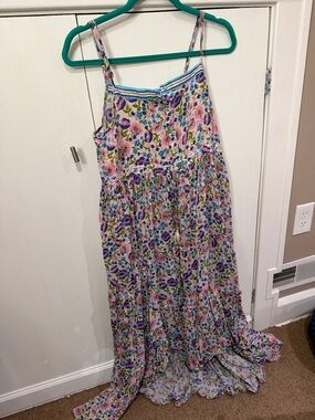 Spell Floral Maxi Dress in Pink, Blue, Green